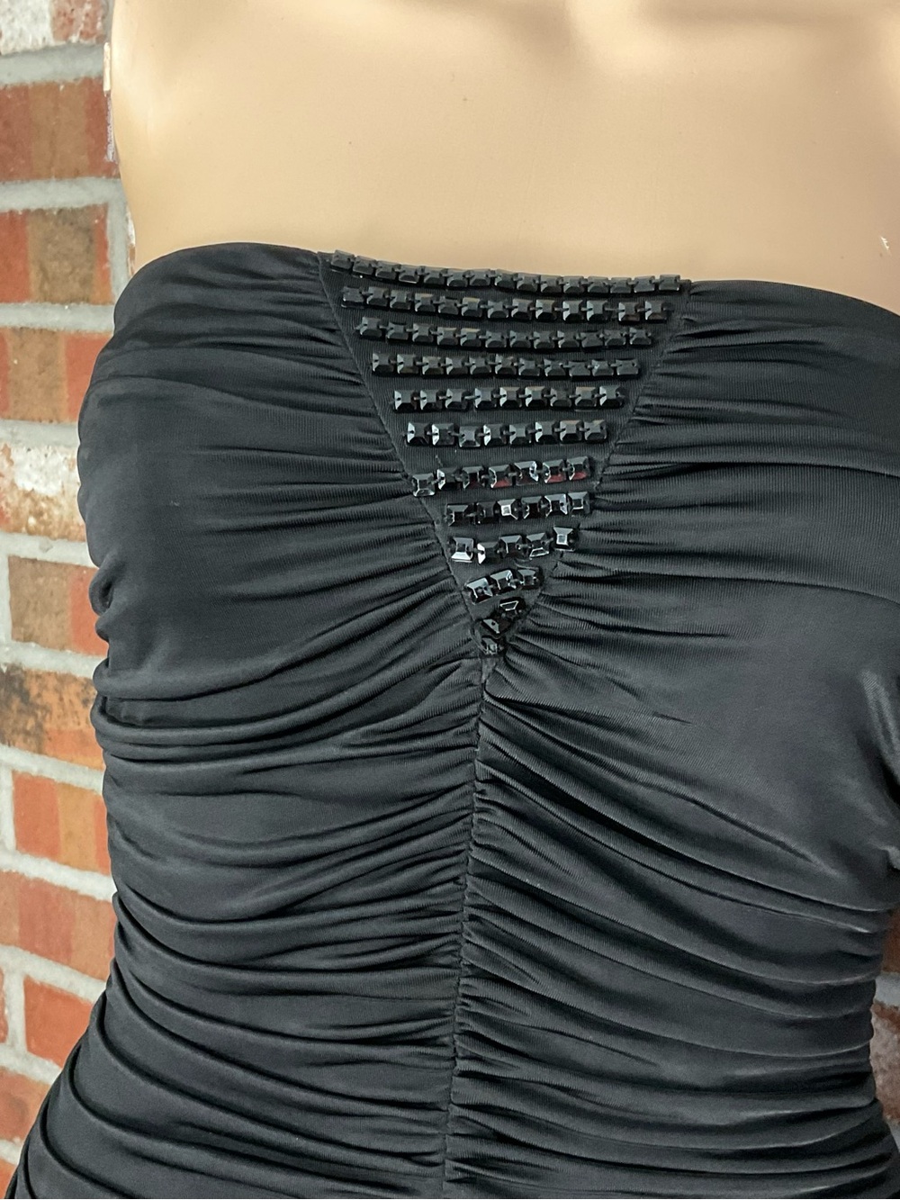 FORMAL MINI-DRESS, BODYCON RUCHING - Picture 2 of 3